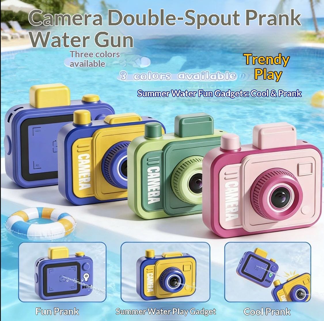 Funny Double Surprise Splash Camera Toy