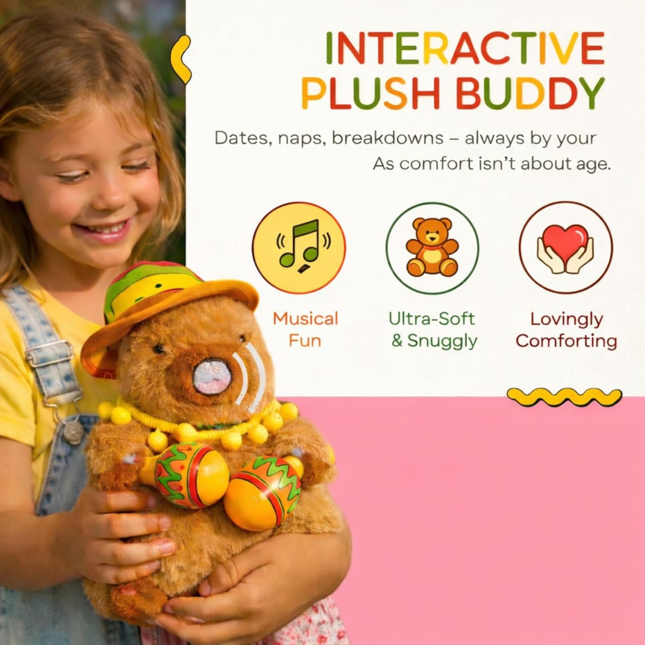 Musical Singing and Dancing Capybara Plushies (20 cm)
