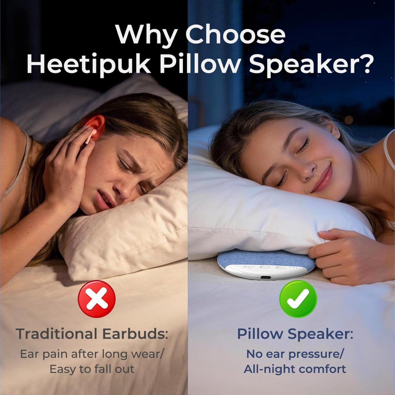 SleepSound™ Bluetooth Pillow Speaker
