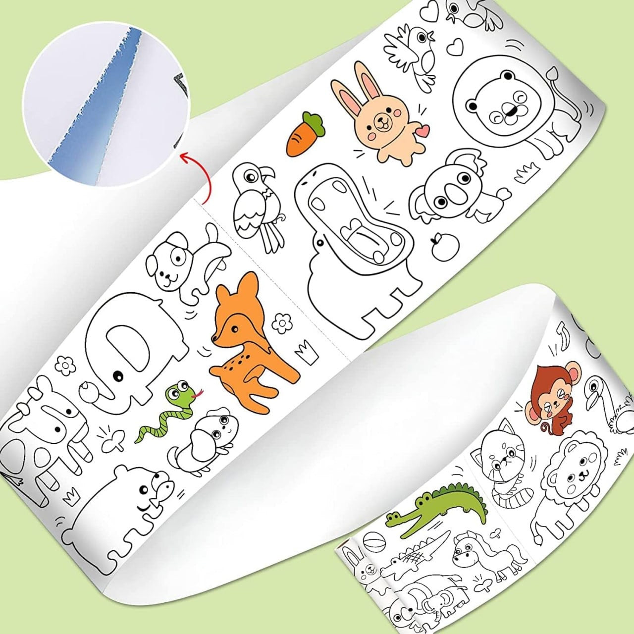 Coloring Paper Roll