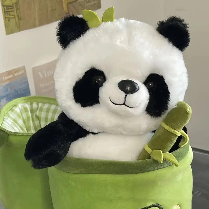 Bamboo-tube Panda Doll Comfortable Plush