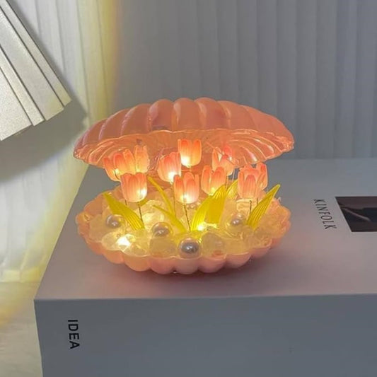 Tulip Night Light Flower Lamp Shell Light - DIY