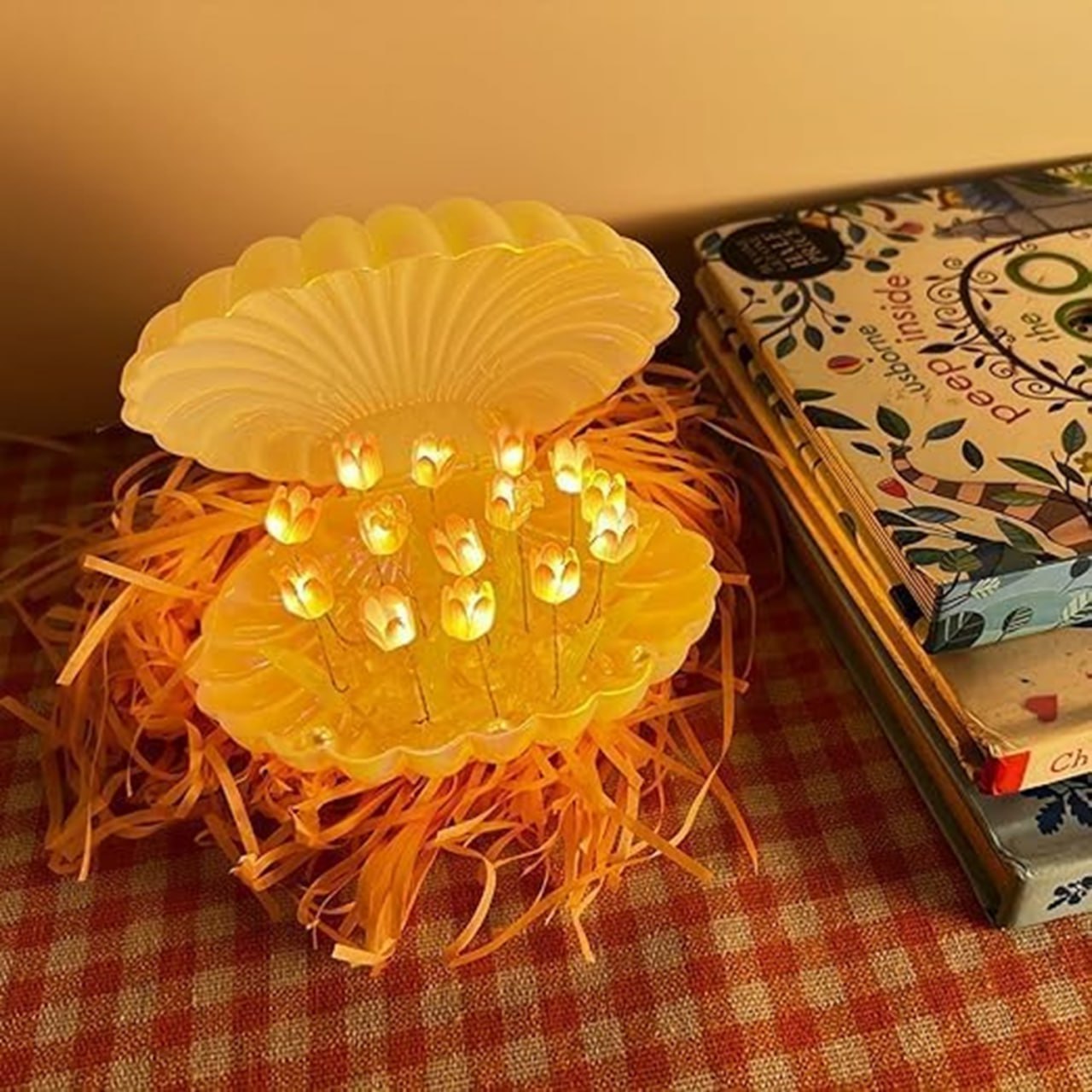 Tulip Night Light Flower Lamp Shell Light - DIY