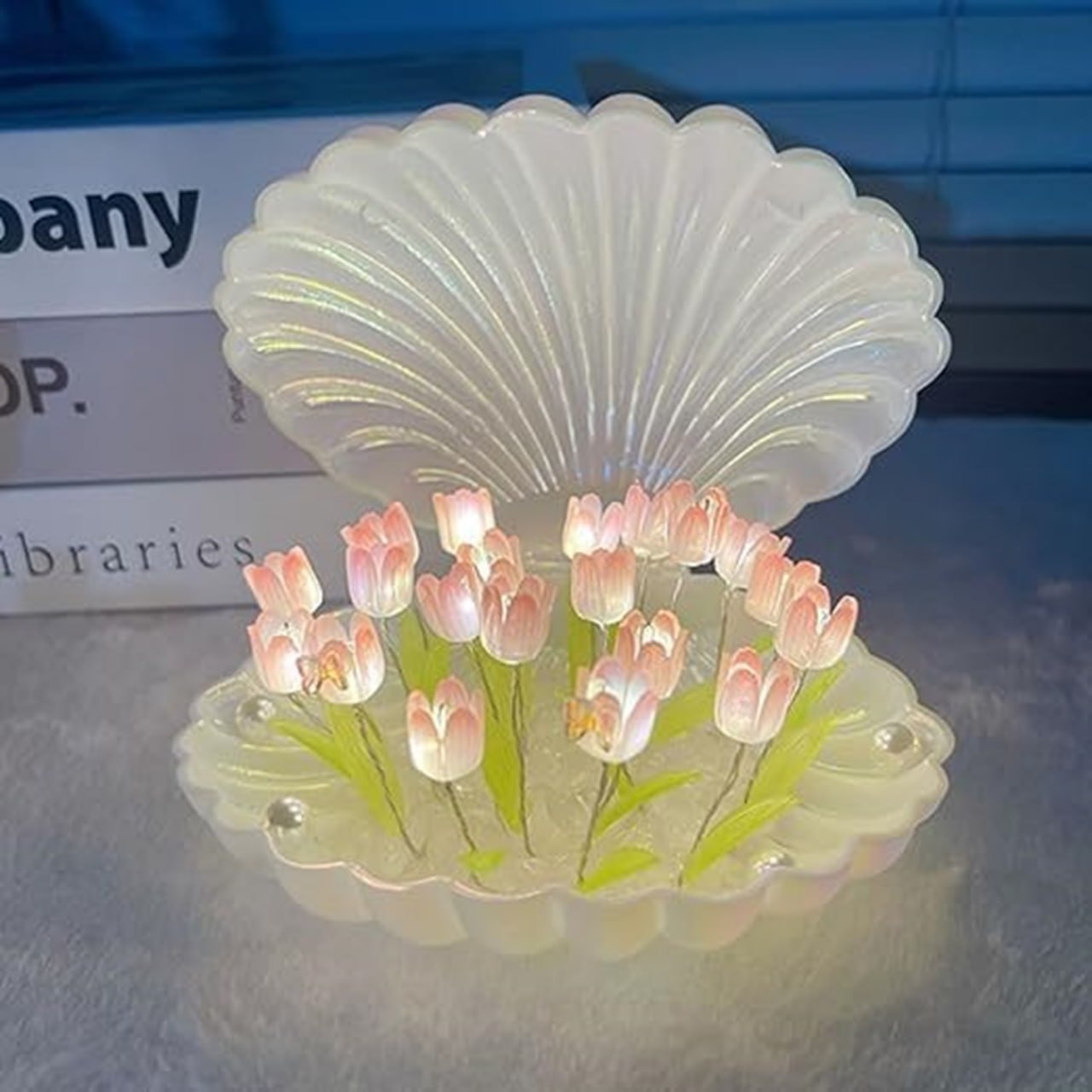 Tulip Night Light Flower Lamp Shell Light - DIY